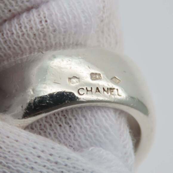 CHANEL Authentic Silver Ring - Picture 6 of 10